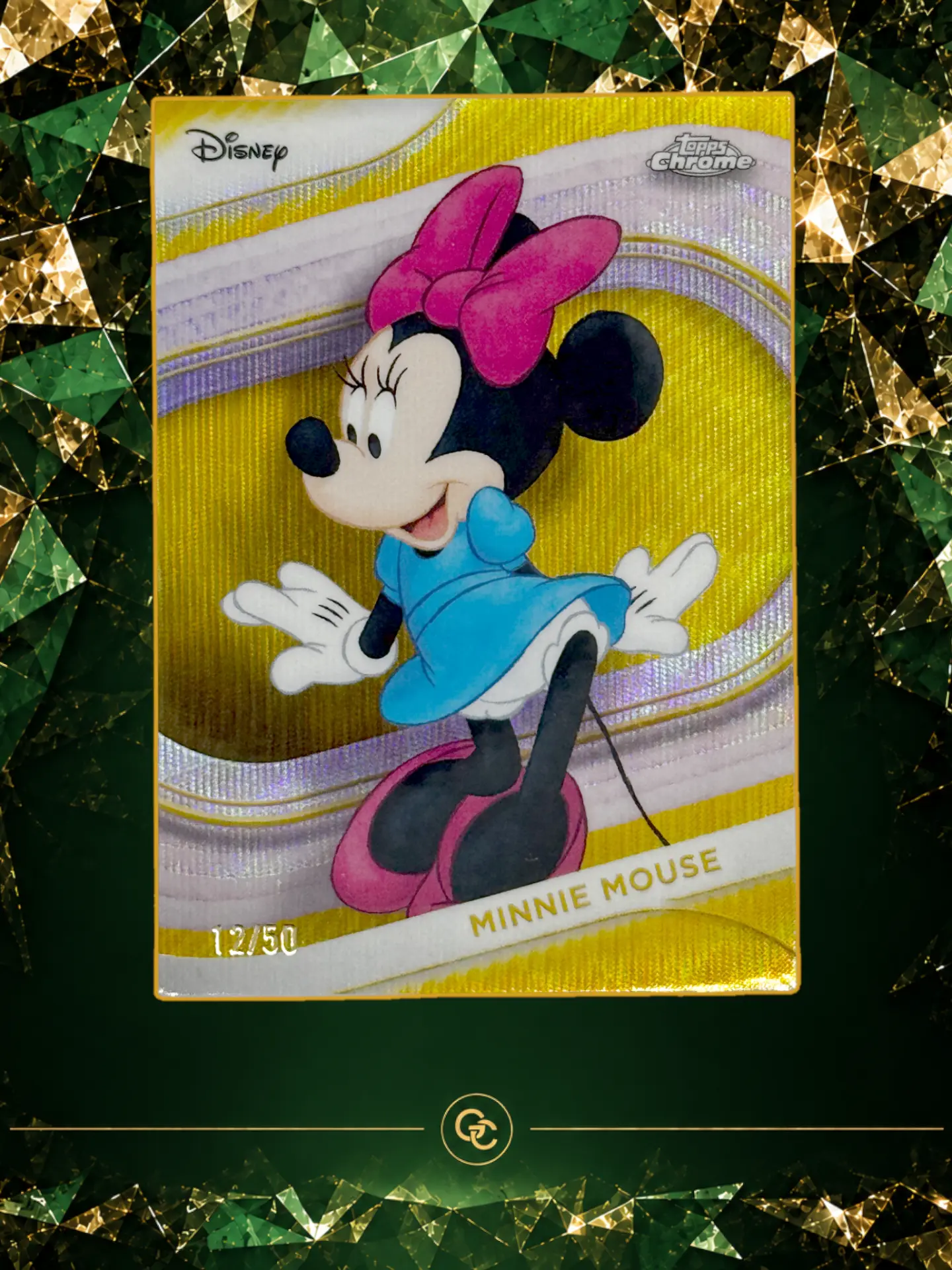 Carte Minnie Mouse Topps Chrome 12/50 — Disney, pièce de collection licences & pop culture